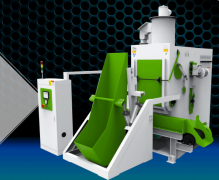 自動上下料六槍履帶式噴砂機設備